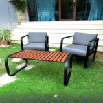 Atis 2-Seater Aluminum Patio Sofa Set