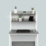 Luzh Computer Desk with Bookshelf