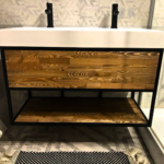 Reclaimed Wood Double Basin Vanity