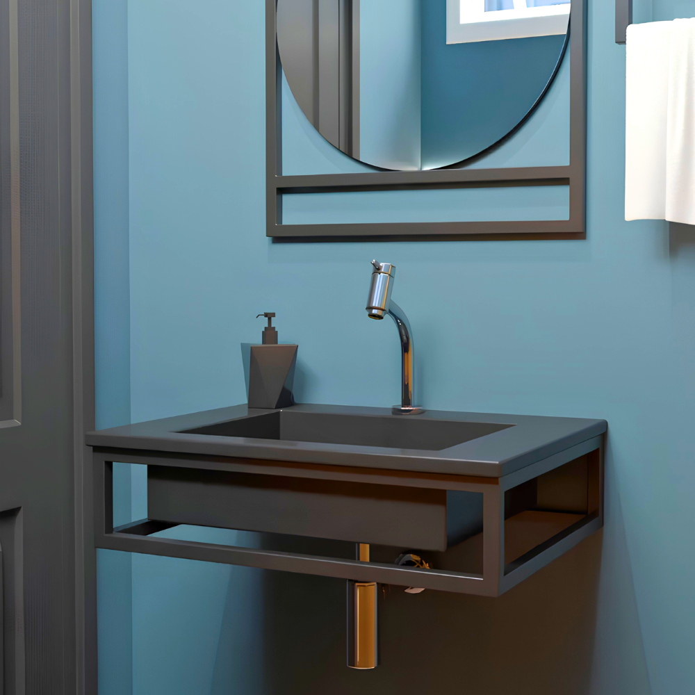 238 Light Oak Inset Sink Vanity - Image 1