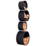 Circular Wall Log Holders