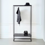 Box Frame Open Wardrobe Black