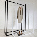 Black and White Steel Rack Set