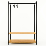 Box Frame Wardrobe with Shoe Shelf