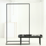Double Rail Open Wardrobe Steel