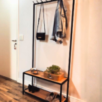 Open Wardrobe with Multi-Hook Bar