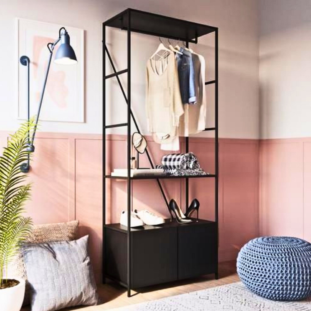 318 Wall-Mounted Open Shelf Wardrobe - Image 1