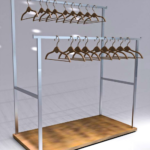 Double Bar Commercial Clothes Rack