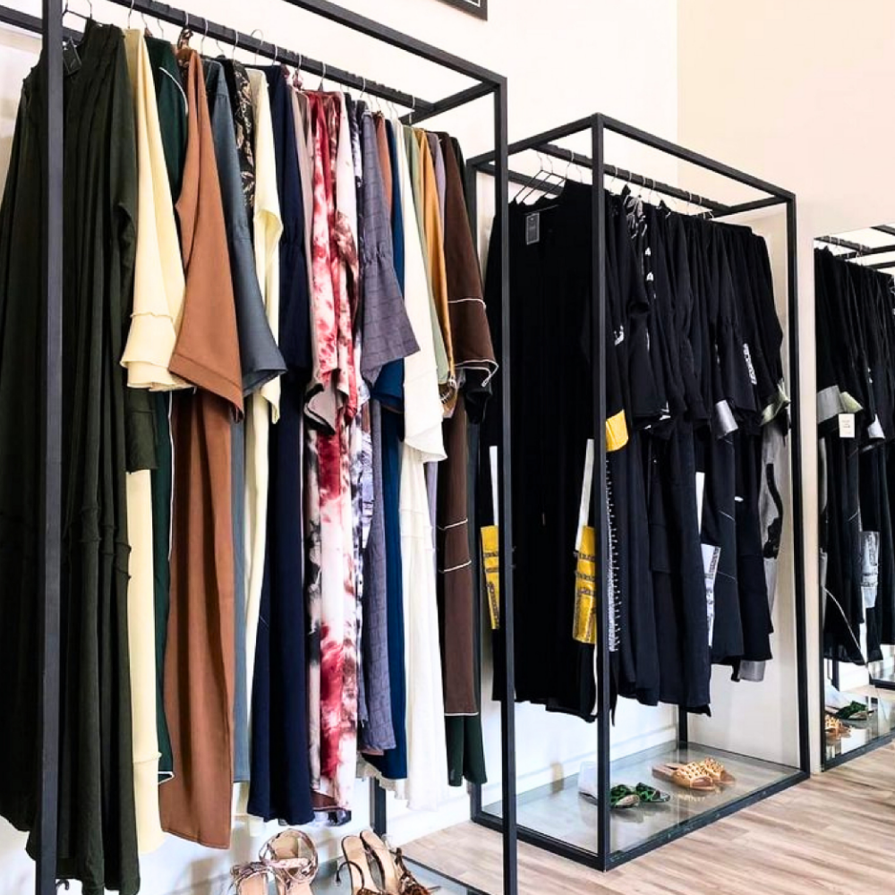 331 Slim Wall Rack with Hooks and Shelf - Image 1