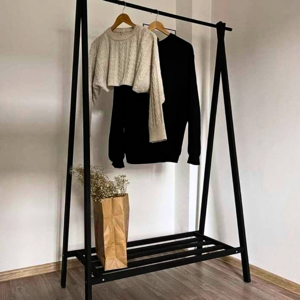 339 Steel Open Wardrobe with Side Shelf Tower - Image 1