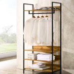 L-Shaped Corner Clothes Rack