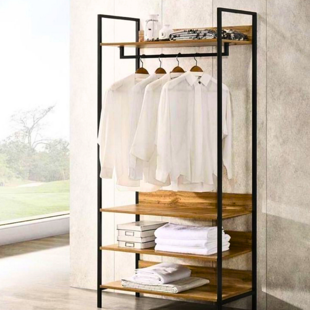 340 L-Shaped Corner Clothes Rack - Image 1