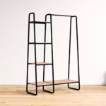 Wardrobe with Ladder Shelf and Rail