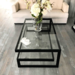 Glass Top Two-Tier Coffee Table