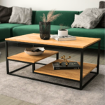 Oak Two-Tier Box-Frame Coffee Table