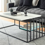 White Top Nesting Coffee Table Set