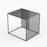 Wire Frame Minimalist Side Table