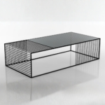 Wire Frame Rectangular Coffee Table