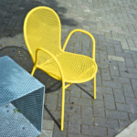 Sunshine Yellow Mesh Outdoor Armchair