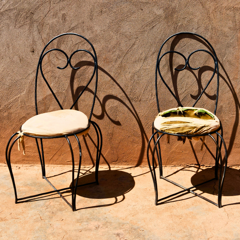 524 Scroll Back Wrought Iron Garden Chair - Image 1